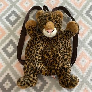 Leopard Stuffed Animal Backpack